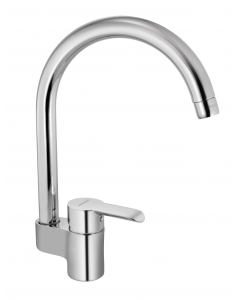 Viva Floor Mounted Gooseneck Sink Mixer