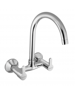 Doris Wall Mount Gooseneck Sink Mixer