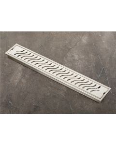 Wave Shower Drain Channel 100 mm X 915 mm