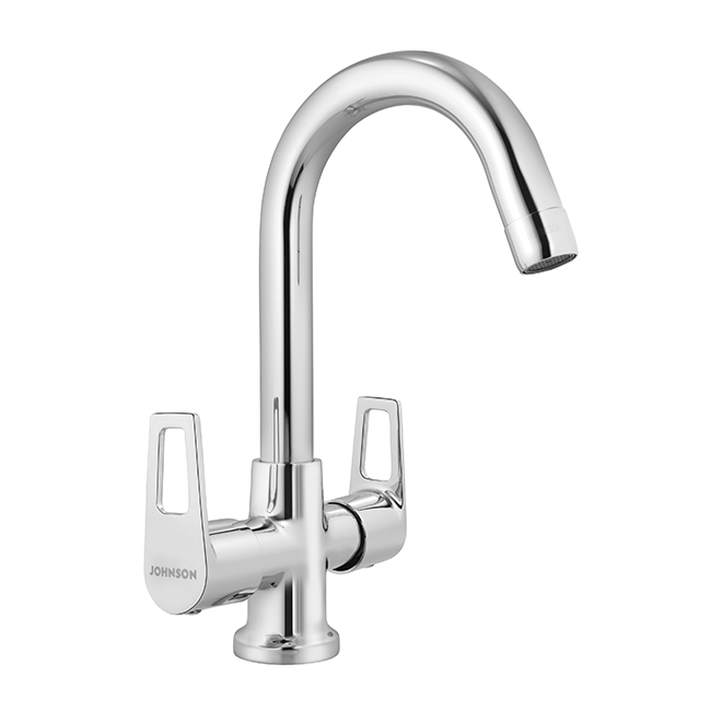 Buy Sparo Floor Mounted Sink Mixer With Swivel Spout from Johnson Bathrooms